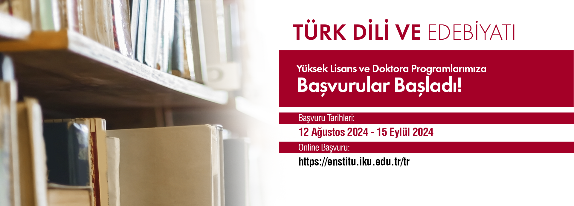 Yüksek Lisans ve Doktora Program Başvuruları