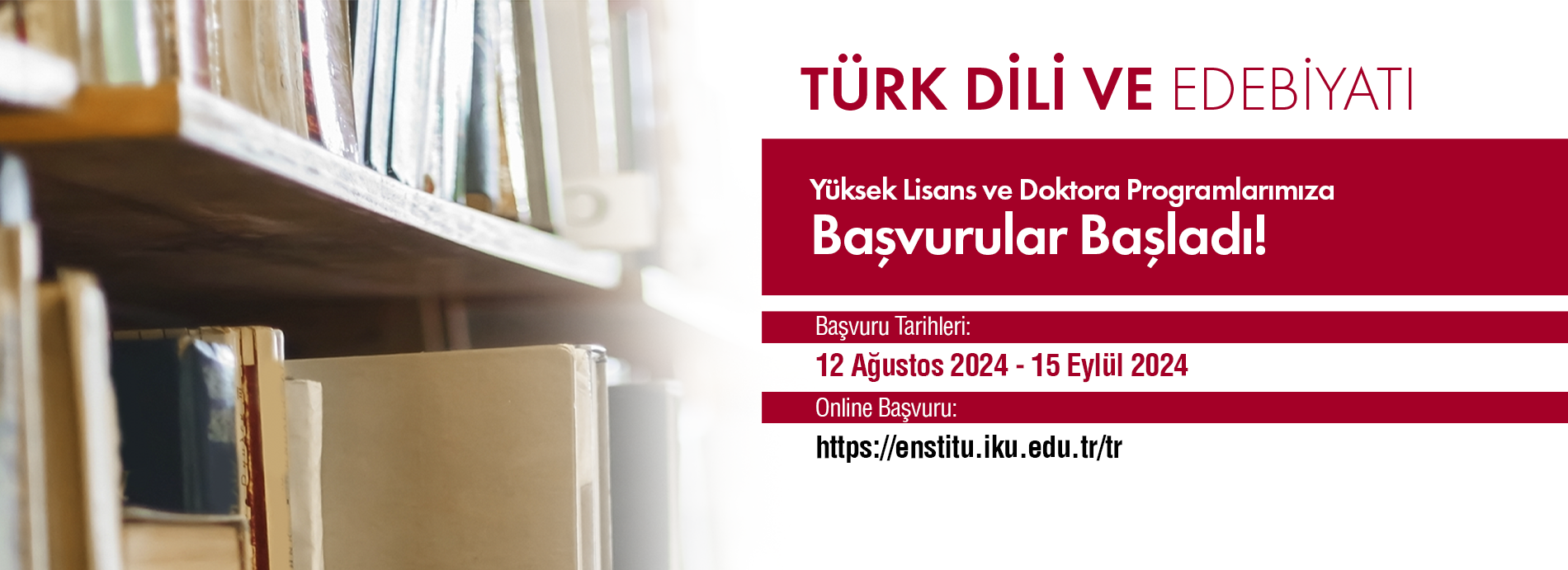 Yüksek Lisans ve Doktora Program Başvuruları